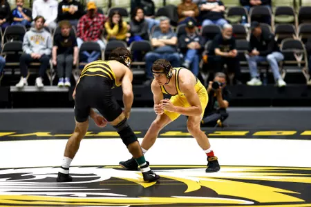 Mizzou Wrestling during their Black and Gold scrimmage in the Hearnes Center on Saturday, October 28, 2023.