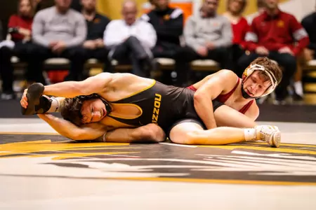 Mizzou Tigers vs. Iowa State Cyclones at Hearnes Center in Columbia, MO, on Wednesday, February 15, 2023. John Gronski/Mizzou Athletics