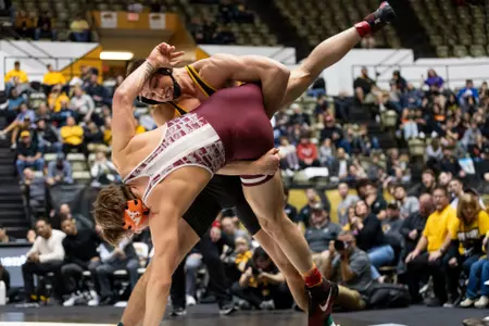Photo by: Kaylee English
Wrestling vs Virginia Tech 
1/2/2023