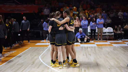 Women's Basketball Huddle