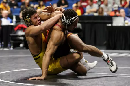 Mizzou 184lbs Jeremiah Kent
Big 12 Championships at BOK Center in Tulsa, OK. on Saturday, March 05, 2022.
Mikayla Schmidt/Mizzou Athletics