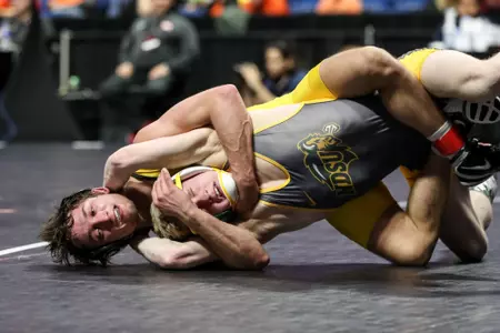 Mizzou 125lbs Connor Brown
Big 12 Championships at BOK Center in Tulsa, OK. on Saturday, March 05, 2022.
Mikayla Schmidt/Mizzou Athletics