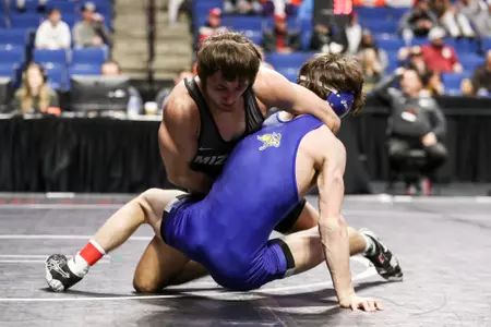 Mizzou 125lbs Connor Brown
Big 12 Championships at BOK Center in Tulsa, OK. on Sunday, March 06, 2022.
Mikayla Schmidt/Mizzou Athletics