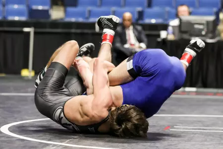 Mizzou 125lbs Connor Brown
Big 12 Championships at BOK Center in Tulsa, OK. on Sunday, March 06, 2022.
Mikayla Schmidt/Mizzou Athletics