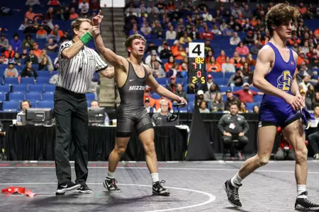 Mizzou 125lbs Connor Brown
Big 12 Championships at BOK Center in Tulsa, OK. on Sunday, March 06, 2022.
Mikayla Schmidt/Mizzou Athletics