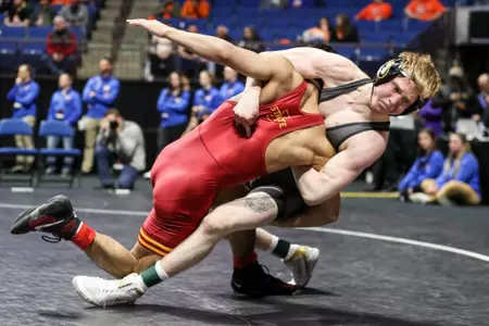 Mizzou 125lbs Noah Surtin
Big 12 Championships at BOK Center in Tulsa, OK. on Sunday, March 06, 2022.
Mikayla Schmidt/Mizzou Athletics