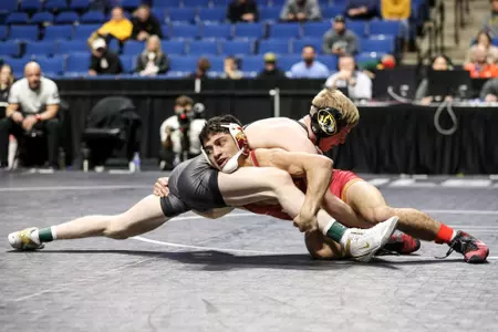 Mizzou 125lbs Noah Surtin
Big 12 Championships at BOK Center in Tulsa, OK. on Sunday, March 06, 2022.
Mikayla Schmidt/Mizzou Athletics