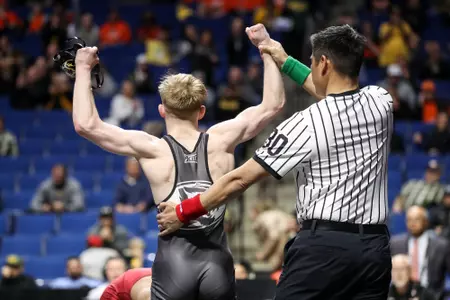Mizzou 125lbs Noah Surtin
Big 12 Championships at BOK Center in Tulsa, OK. on Sunday, March 06, 2022.
Mikayla Schmidt/Mizzou Athletics