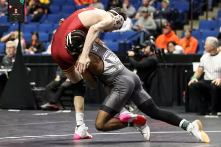 Mizzou 149lbs Josh Edmond
Big 12 Championships at BOK Center in Tulsa, OK. on Sunday, March 06, 2022.
Mikayla Schmidt/Mizzou Athletics