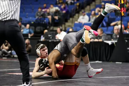 Mizzou 149lbs Josh Edmond
Big 12 Championships at BOK Center in Tulsa, OK. on Sunday, March 06, 2022.
Mikayla Schmidt/Mizzou Athletics