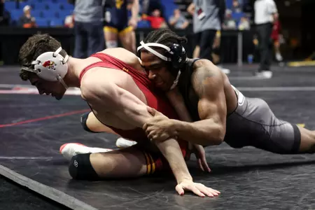 Mizzou 149lbs Josh Edmond
Big 12 Championships at BOK Center in Tulsa, OK. on Sunday, March 06, 2022.
Mikayla Schmidt/Mizzou Athletics