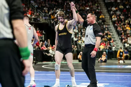 Mizzou Wrestling 197lbs Rocky Elam
NCAA Division 1 Wrestling Championships at Little Caesar’s Arena in Detroit, MI. on Saturday, March 19, 2022.
Mikayla Schmidt/Mizzou Athletics
