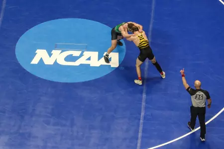 Mizzou Wrestling 174lbs Peyton Mocco
NCAA Division 1 Wrestling Championships at Little Caesar’s Arena in Detroit, MI. on Thursday, March 17, 2022.
Mikayla Schmidt/Mizzou Athletics