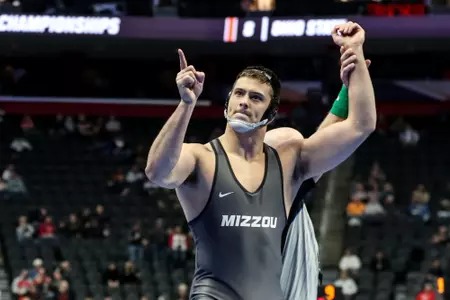 Mizzou Wrestling 285lbs Zach Elam
NCAA Division 1 Wrestling Championships at Little Caesar’s Arena in Detroit, MI. on Friday, March 18, 2022.
Mikayla Schmidt/Mizzou Athletics