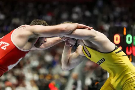 Mizzou Wrestling 197lbs Rocky Elam
NCAA Division 1 Wrestling Championships at Little Caesar’s Arena in Detroit, MI. on Friday, March 18, 2022.
Mikayla Schmidt/Mizzou Athletics