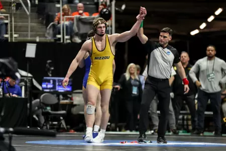 Mizzou Wrestling 197lbs Rocky Elam
NCAA Division 1 Wrestling Championships at Little Caesar’s Arena in Detroit, MI. on Friday, March 18, 2022.
Mikayla Schmidt/Mizzou Athletics