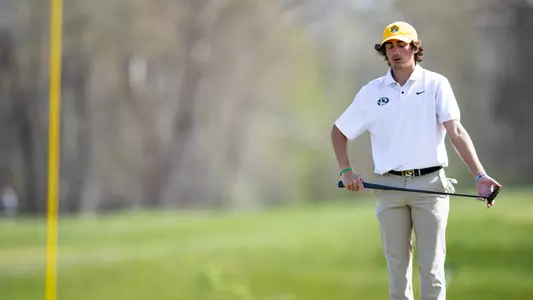 Mizzou Men's Golf competes during day one of the Tiger Intercollegiate Tournament at Old Hawthorne on Monday, April 8, 2024 in Columbia Missouri.