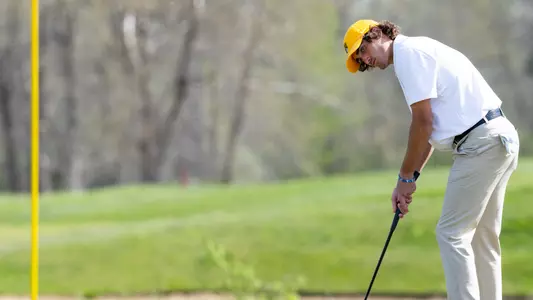 Mizzou Men's Golf competes during day one of the Tiger Intercollegiate Tournament at Old Hawthorne on Monday, April 8, 2024 in Columbia Missouri.