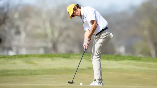 Mizzou Men's Golf competes during day one of the Tiger Intercollegiate Tournament at Old Hawthorne on Monday, April 8, 2024 in Columbia Missouri.