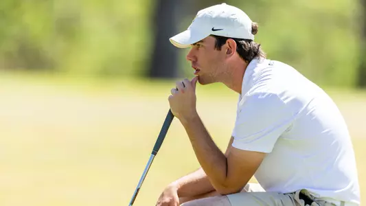 Mizzou Men's Golf competes during day one of the Tiger Intercollegiate Tournament at Old Hawthorne on Monday, April 8, 2024 in Columbia Missouri.