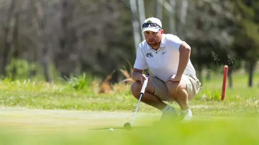Mizzou Men's Golf competes during day one of the Tiger Intercollegiate Tournament at Old Hawthorne on Monday, April 8, 2024 in Columbia Missouri.