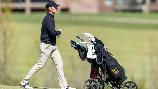 Mizzou Men's Golf competes during day one of the Tiger Intercollegiate Tournament at Old Hawthorne on Monday, April 8, 2024 in Columbia Missouri.