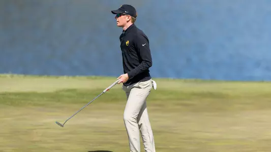 Mizzou Men's Golf competes during day one of the Tiger Intercollegiate Tournament at Old Hawthorne on Monday, April 8, 2024 in Columbia Missouri.