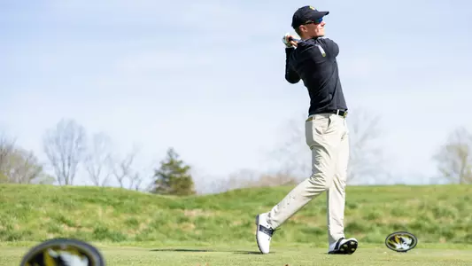 Mizzou Men's Golf competes during day one of the Tiger Intercollegiate Tournament at Old Hawthorne on Monday, April 8, 2024 in Columbia Missouri.