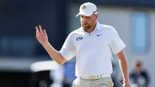 Mizzou Men's Golf competes during day one of the Tiger Intercollegiate Tournament at Old Hawthorne on Monday, April 8, 2024 in Columbia Missouri.