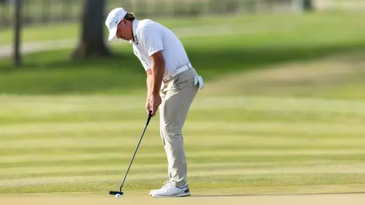 Mizzou Men's Golf competes during day one of the Tiger Intercollegiate Tournament at Old Hawthorne on Monday, April 8, 2024 in Columbia Missouri.