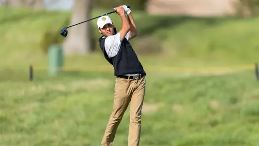 Mizzou Men's Golf competes during day one of the Tiger Intercollegiate Tournament at Old Hawthorne on Monday, April 8, 2024 in Columbia Missouri.