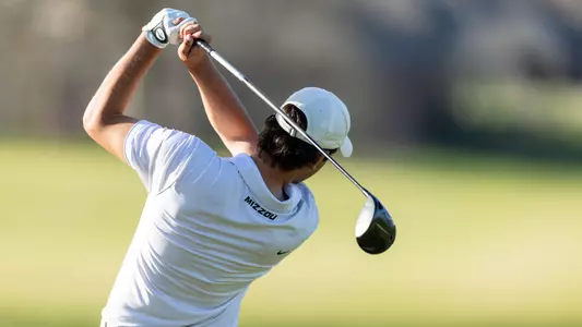 Mizzou Men's Golf competes during day one of the Tiger Intercollegiate Tournament at Old Hawthorne on Monday, April 8, 2024 in Columbia Missouri.