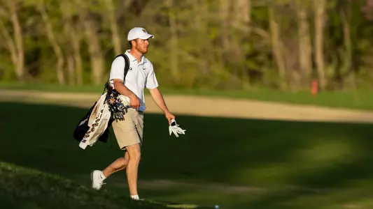 Mizzou Men's Golf competes during day one of the Tiger Intercollegiate Tournament at Old Hawthorne on Monday, April 8, 2024 in Columbia Missouri.