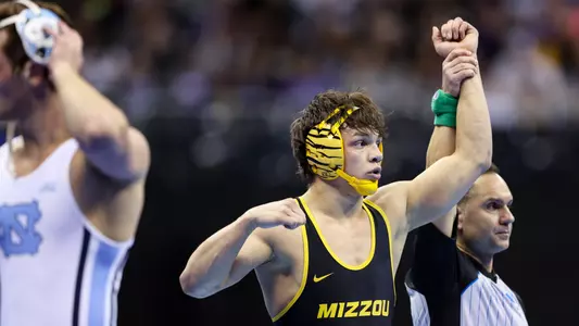 during session 1 of the 2024 NCAA Division 1 Wrestling Championships on Thursday, March 21, 2024 at T-Mobile Center in Kansas City, Missouri.