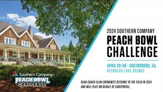 2024 Peach Bowl Challenge Golf Graphic