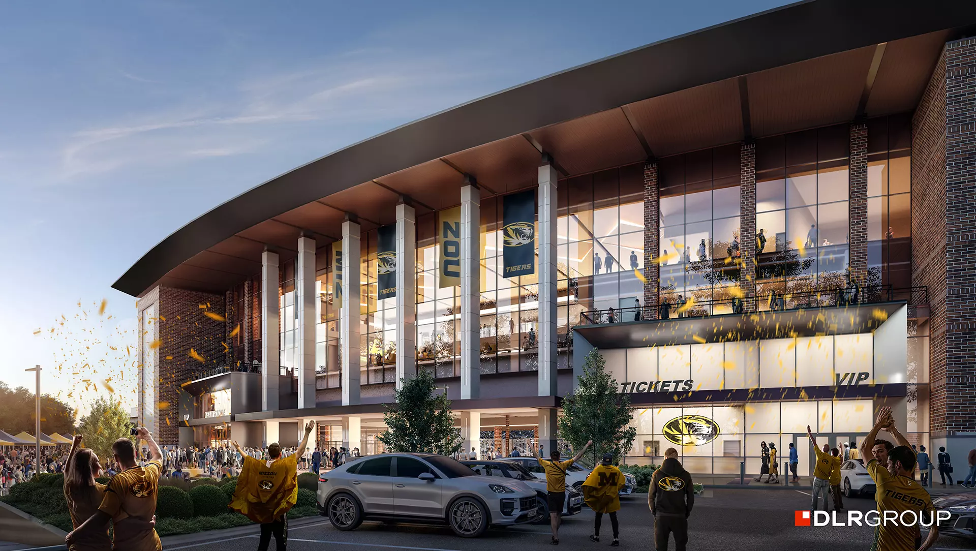 Memorial Stadium North End Zone Rendering (Entry)