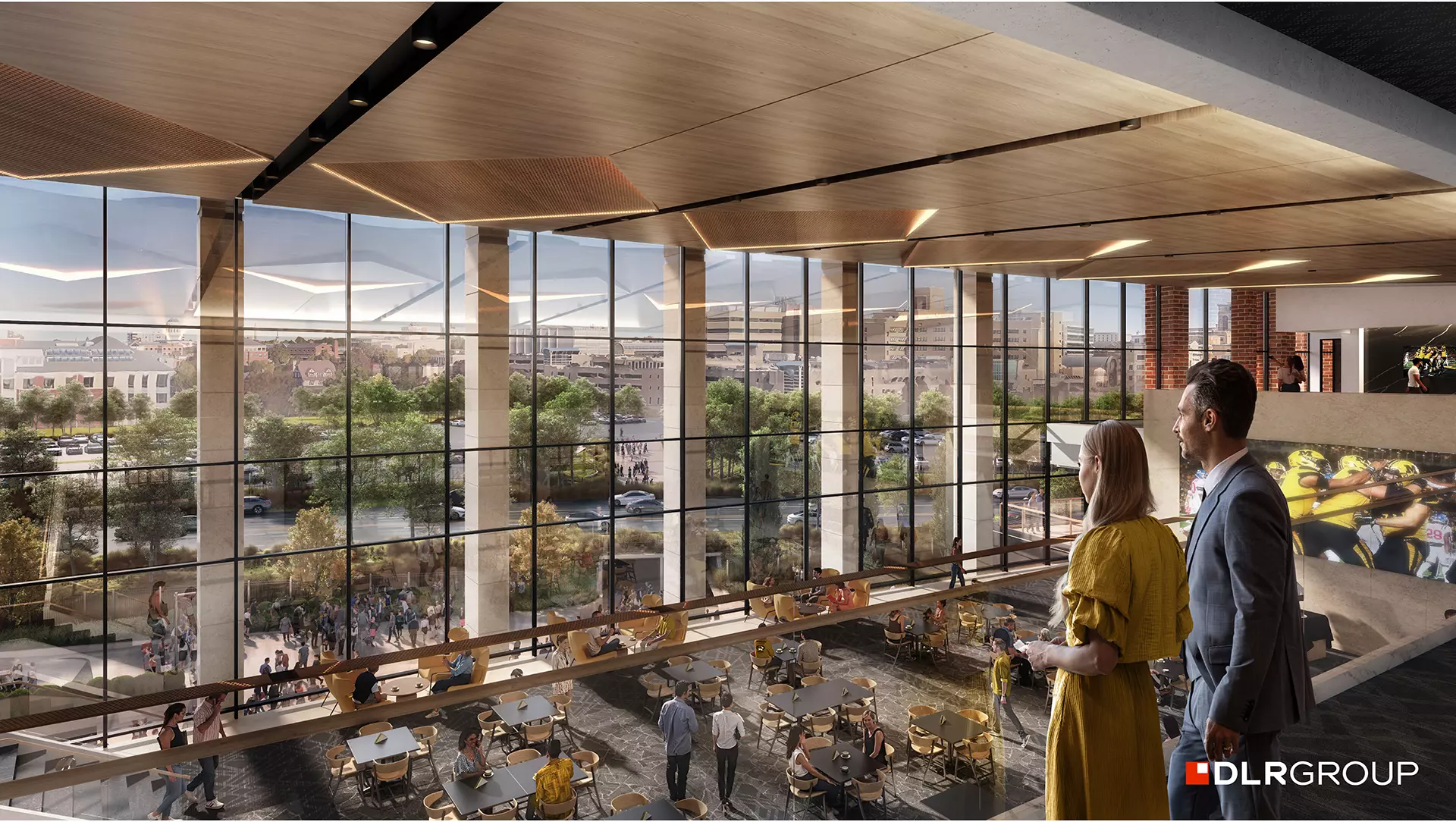 Memorial Stadium North End Zone Rendering (Hall)