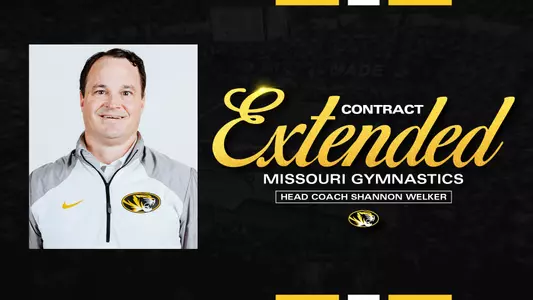 Mizzou gymnastics head coach Shannon Welker signs a contract extension to remain at the helm of the program.