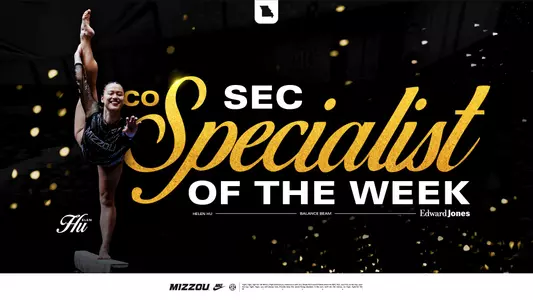 Mizzou gymnast Helen Hu earns her second straight SEC Specialist of the Week award