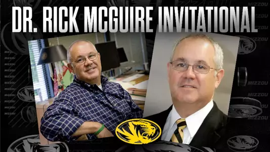 Mizzou Track and field graphic for the Dr. Rick McGuire Invitational.