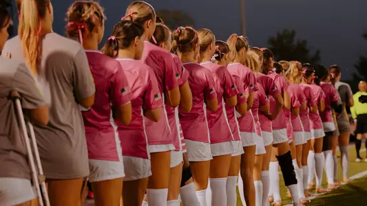 Mizzou soccer pink out game against Ole Miss in October 2024.