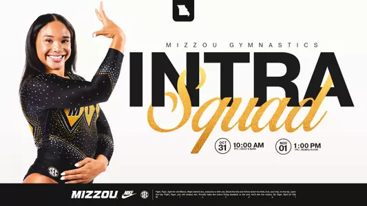 Mizzou gymnastics intrasquad graphic 2026