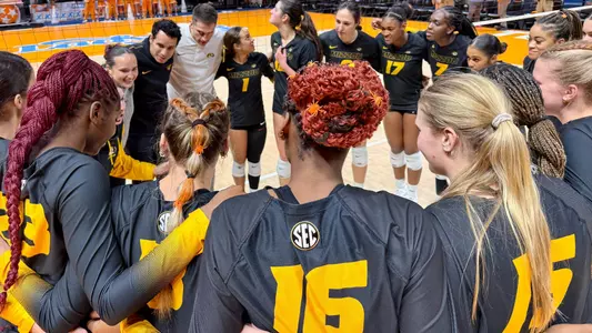 Mizzou Celebrates Its Win Against Tennessee