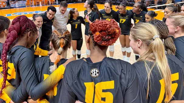 Mizzou Celebrates Its Win Against Tennessee