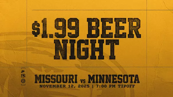 Mizzou vs Minnesota 2025 $1.99 Beer