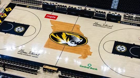 Mizzou Arena Floor Logos