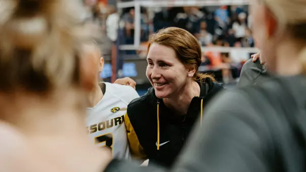 Dawn Sullivan Talking to Team Against Auburn