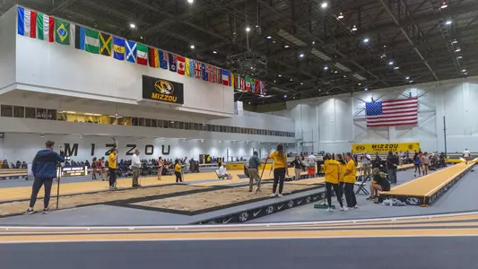 Hearnes Center Fieldhouse during the Alexis Jarrett Invitational on January 25, 2025.