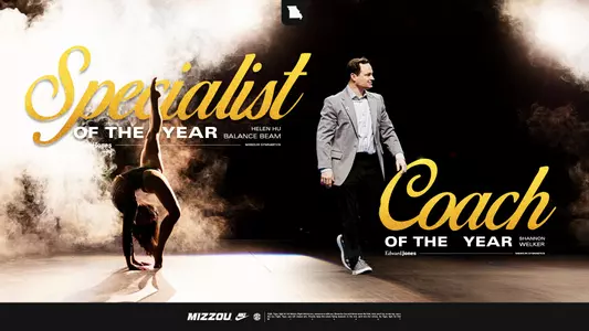 Graphic for press release announcing the 2025 SEC Gymnastics annual awards.