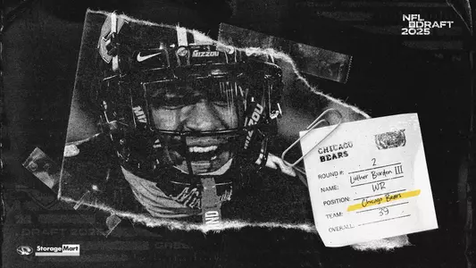 Former Mizzou wide receiver Luther Burden III was selected in the second round of the 2025 NFL Draft by the Chicago Bears.